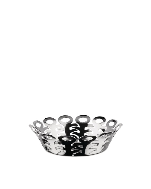 Vimini stainless steel, cm 21 || inch 8¼″ Basket Alessi
