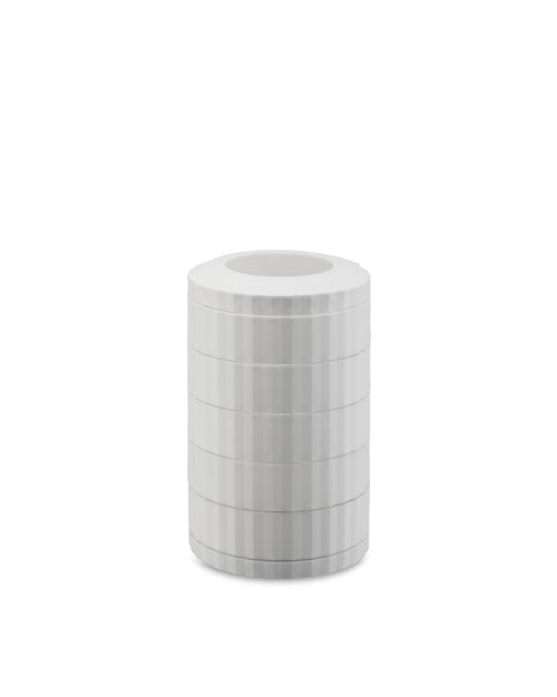 Plissé white Capsule holder Alessi