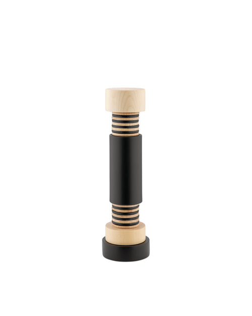 MP0215 natural, black Salt, pepper and spice grinder Alessi