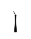 Black salt, pepper, and spice grinder by Alessi with a sleek hourglass shape and polished silver top.