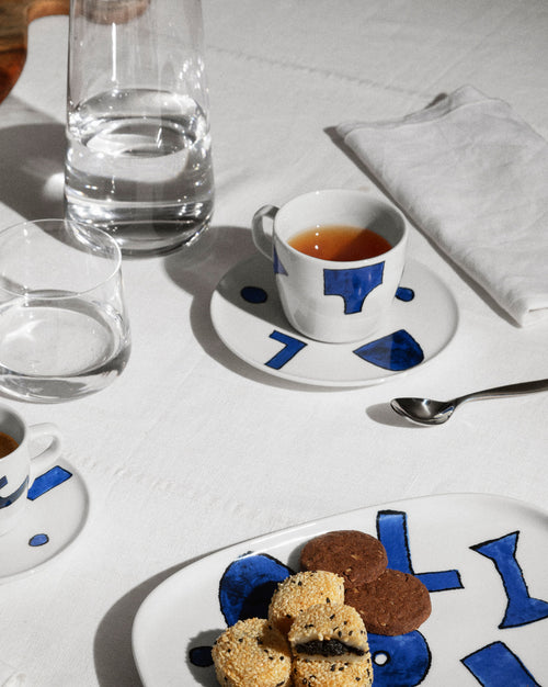 Itsumo - Yunoki ware Default Title Set of drip coffee cup with saucer. 4 pieces Alessi 1