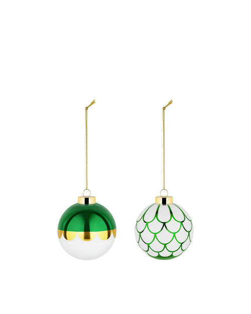 Delight Default Title Set of 2 Christmas baubles Alessi