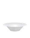 White salad serving bowl by Alessi with a wide, gently flared rim, shown from a side view.