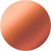Smooth gradient sphere in warm peach to deep terracotta tones, centered on white background.