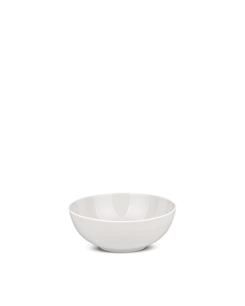 White porcelain bowl by Alessi, shallow and wide with a smooth, glossy finish.