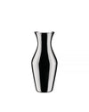 Silver metallic pitcher by Alessi, with a sleek hourglass silhouette and highly reflective finish.