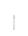 Shiny silver fork by Alessi with a sleek, minimalist design and four tines.
