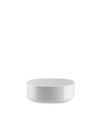 White round basin by Alessi, with a low profile and minimalist design.