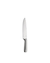Silver-toned stainless steel knife by Alessi with a sleek, modern design.