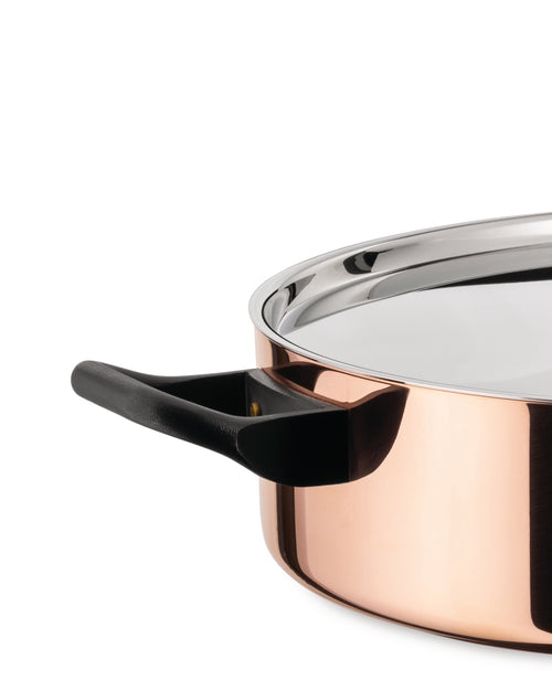 La Cintura di Orione Ø cm 24.00 || Ø inch 9½″ Low casserole with two handles Alessi 2