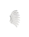 Silver metal trivet by Alessi, featuring multiple interlocking curved segments.