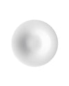 White, round deep bowl by Alessi with a smooth, glossy finish, viewed from above.