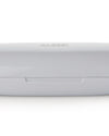 Light gray food container by Alessi, embossed with the brand logo and a visible lid seam.