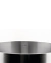 Stainless steel Convivio pot by Alessi, with an internal 5.0 L measurement mark and brushed metal texture.
