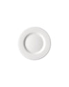 White round plate by Alessi with a subtle raised rim, shown from a top-down view.