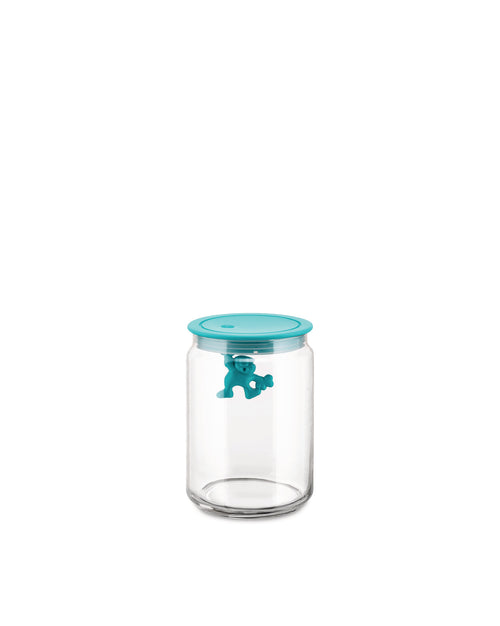 Gianni a little man holding on tight light blue, cl 70 || 24 ¾ oz Kitchen box Alessi