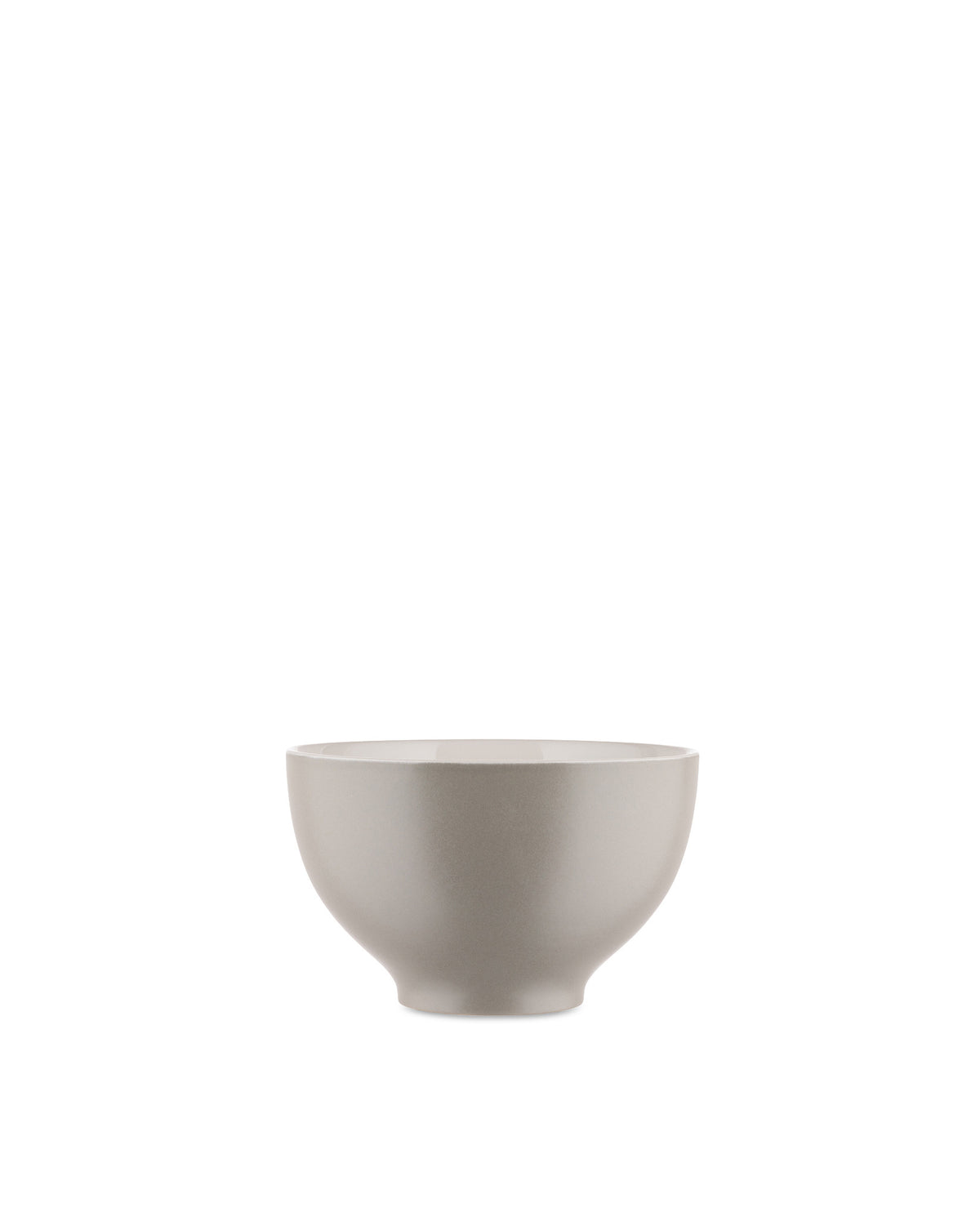 Light grey ceramic bowl by Alessi with a matte finish and minimalist design.