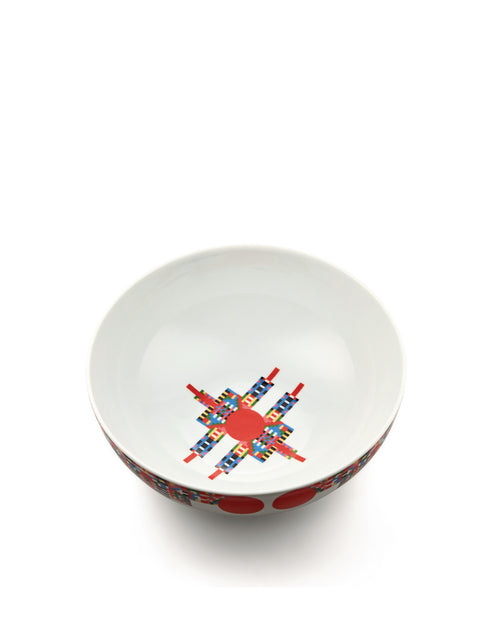 Holyhedrics Default Title Pastry and nut bowl in decorated porcelain Alessi