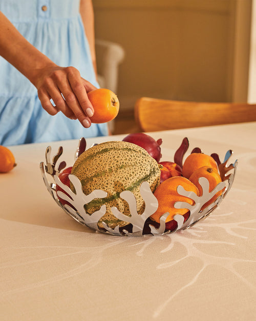 Mediterraneo stainless steel, cm 21 || inch 8¼″ Fruit holder Alessi 1