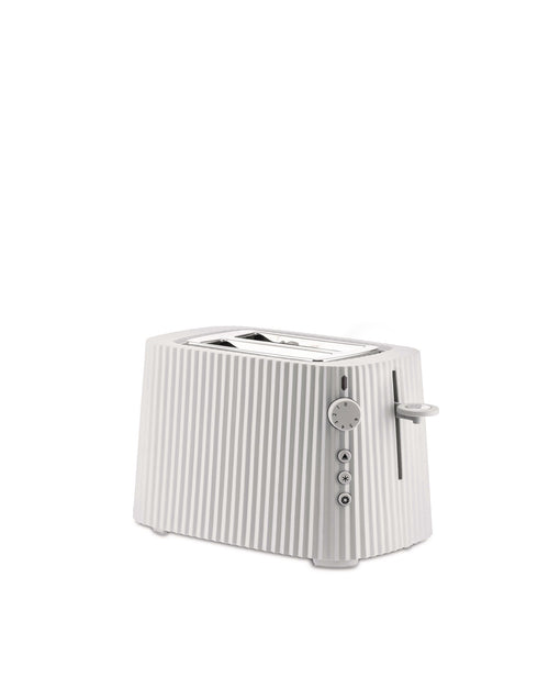 Plissé white Toaster. European plug Alessi