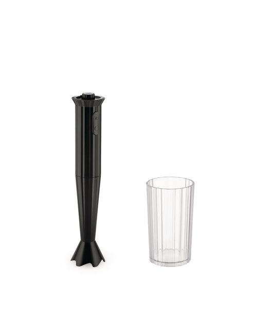 Plissé black Hand blender. European plug Alessi