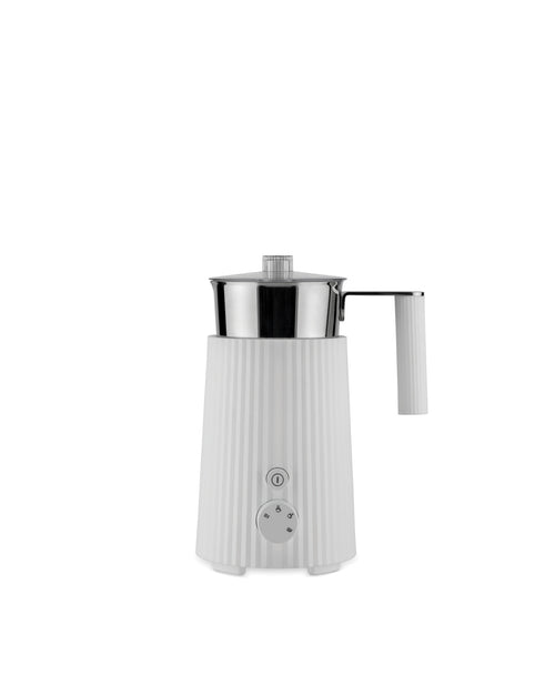 Plissé white Multi-function milk frother Alessi