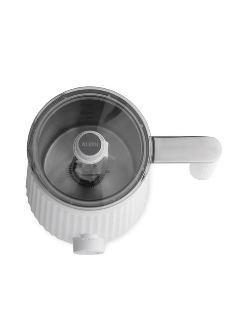 Plissé white Multi-function milk frother Alessi 3