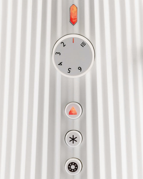 Plissé white Long double compartment toaster Alessi 5