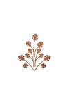 Brown wooden decorative wall art by Alessi, featuring an abstract branching leaf design.