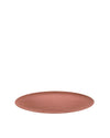 Reddish-brown oval serving tray by Alessi, featuring a detailed wood grain pattern.