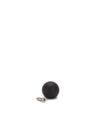 Black spherical spare part by Alessi with a matte finish and a silver screw nearby.