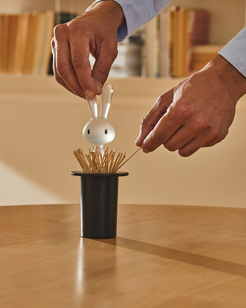 Magic Bunny green Toothpick holder Alessi 1